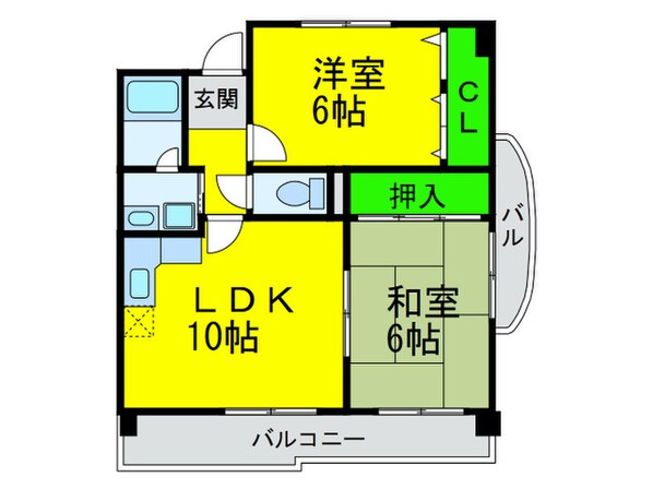 スイ－トピ－ヒルＴＫの物件間取画像